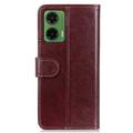 Motorola Moto G35 Lommebok-deksel med Magnetisk Lukning - brun