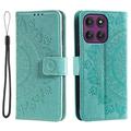 Motorola Moto G37/G47 Mandala Lommebok-deksel med håndleddsstropp