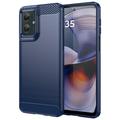 Motorola Moto G55 Børstet TPU Deksel - Karbonfiber