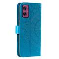 Motorola Moto G55 Mandala Series Lommebok-deksel - Blå
