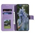 Motorola Moto G55 Mandala Series Lommebok-deksel - Lilla