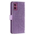 Motorola Moto G55 Mandala Series Lommebok-deksel - Lilla