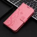 Motorola Moto G56 Butterfly Series Lommebok-deksel - Rosa