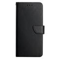 Motorola Moto G56 Lommebok-deksel i Lær med Stativ - Svart