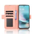 Motorola Moto G67 Power/G57 Power/G57 Kortholder Lommebokveske - Rosa