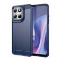 Motorola Moto G67 Power/G57 Power/G57 Børstet TPU-deksel - karbonfiber