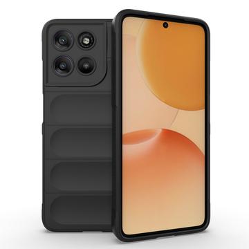 Motorola Moto G67 Power Rugged TPU-deksel - Svart