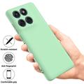Motorola Moto G77 Power Flytende silikon-deksel med håndstropp - Grønn
