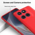 Motorola Moto G77 Power Flytende silikon-deksel med håndstropp - Rød