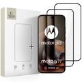 Motorola Moto G77/G67 Tech-Protect Glass Fit+ Beskyttelsesglass - 2 stk. - Svart