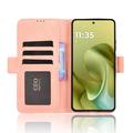 Motorola Moto G86 Kortholder Lommebokveske - Rosa