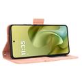 Motorola Moto G86 Power Kortholder Lommebokveske - Rosa