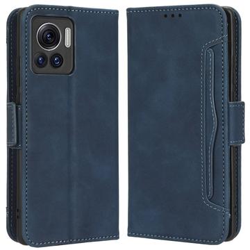 Motorola Moto X30 Pro/Edge 30 Ultra Lommebok-deksel med Kortholder - Blĺ