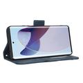 Motorola Moto X30 Pro/Edge 30 Ultra Lommebok-deksel med Kortholder - Blĺ