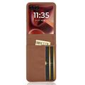 Motorola Razr 60 Ultra FlexCard-etui i karbonfiber med kortspor - brun