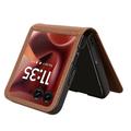 Motorola Razr 60 Ultra FlexCard-etui i karbonfiber med kortspor - brun