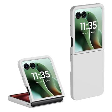 Motorola Razr 60 Ultra Gummiert Plastdeksel - Hvit