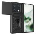 Motorola Razr Fold Hybrid-deksel med Roterende Ring med Kameraskjold - Svart
