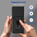 Motorola Razr Fold Hybrid-deksel med Roterende Ring med Kameraskjold - Svart