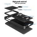 Motorola Razr Fold Hybrid-deksel med Roterende Ring med Kameraskjold - Svart