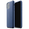 Mujjo iPhone 11 Pro Premium Deksel i Skinn - Blå