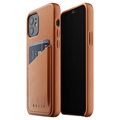 Mujjo Premium Full Lær iPhone 12/12 Pro Lommebok-deksel - (Åpen Emballasje - Utmerket) - Brun