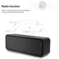 Multifunksjonell Bluetooth-høyttaler - FM-radio og Hi-Fi-lyd - svart