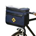 Multifunksjonell, isolert sykkelkjølebag mot slitasje Vannbestandig sykkelstyreveske med sykkeltelefonfeste - mørk blå