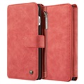 iPhone 7 Plus Caseme Multifunksjonelt Lommebok-deksel av Lær - Rødt