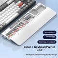 Multifunksjonell tastaturhåndleddstøtte med 22-pakning rengjøringssett - hvit
