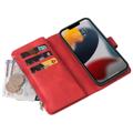Multipurpose Serie iPhone 14 Plus Lommebok-deksel - Rød