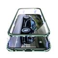 iPhone 11 Magnetic Deksel med Herdet Glass - Grønn