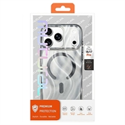 iPhone 18 Pro/17 Pro Mutural magnetisk glitrende hybrid-deksel - svart