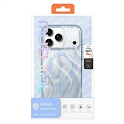 iPhone 18 Pro/17 Pro Mutural magnetisk glitrende hybrid-deksel - blå