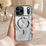 iPhone 18 Pro Max/17 Pro Max Mutural magnetisk glitrende hybrid-deksel - svart