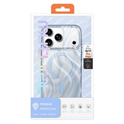 iPhone 18 Pro Max/17 Pro Max Mutural magnetisk glitrende hybrid-deksel - blå