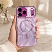 iPhone 18 Pro Max/17 Pro Max Mutural magnetisk glitrende hybrid-deksel - lilla