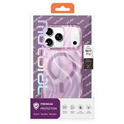 iPhone 18 Pro/17 Pro Mutural magnetisk glitrende hybrid-deksel - lilla