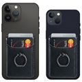 Muxma MX112 RFID-blokkerende Kortholder med Ringgrep - Elegant - Svart