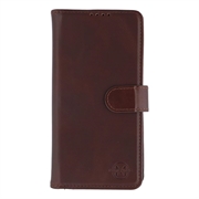 Samsung Galaxy S26+ MyTPhone CardMate lommebokveske i lær - mørkebrun