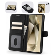 Samsung Galaxy S24 Ultra MyTPhone CardMate MagSafe lommebokveske i lær med kortholder, stativ, 2x skjermbeskytter