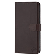 Samsung Galaxy S25+ MyTPhone CardMate lommebokveske i lær - mørkebrun