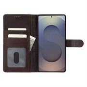 Samsung Galaxy S25 Ultra MyTPhone CardMate lommebokveske i lær - mørkebrun