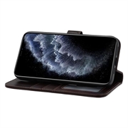 iPhone 11 Pro Max MyTPhone CardMate lommebokveske i lær - mørkebrun