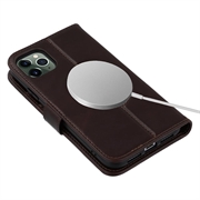 iPhone 11 Pro Max MyTPhone CardMate lommebokveske i lær - mørkebrun