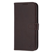 iPhone 12/12 Pro MyTPhone CardMate lommebokveske i lær - mørkebrun