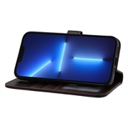 iPhone 13 Pro MyTPhone CardMate lommebokveske i lær - mørkebrun