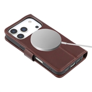 iPhone 17 Pro Max MyTPhone CardMate lommebokveske i lær - mørkebrun