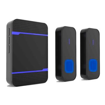 Trådløs Ringeklokke N15K-B - 55 melodier, IP55 - EU-plugg