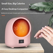 N4 400W bordvarmevifte med smart temperaturregulering - rosa